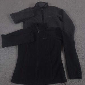 LOT OF 2 Columbia Jackets Women M Black Grey Whirlibird V Drop Ridge Interchange